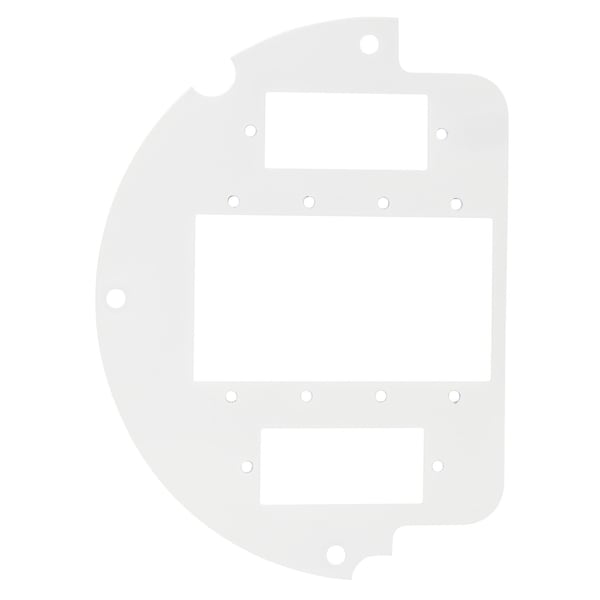 Recessed 6" Series, Sub Plate, 60% Left Side, (2) Extron AAP Openings, (4) Extron MAAP Opening